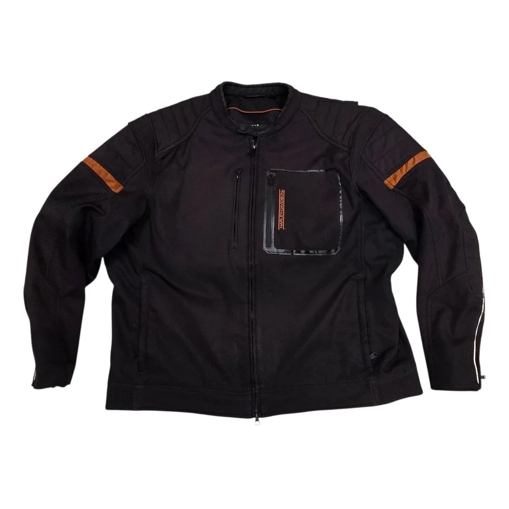 Harley Davidson Longhorn Windproof Riding Jacket Padded Men's 3XL EXCELLENT